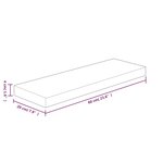vidaXL Panneau d'étagère 60x20x4 cm Bois de chêne massif non traité
