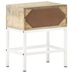 vidaXL Table de chevet 40x30x50 cm Bois de manguier massif