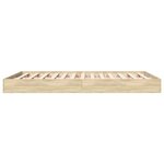 vidaXL Cadre de lit sans matelas chêne sonoma 120x200 cm