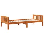vidaXL Lit pour enfants sans matelas cire marron 90x200 cm pin massif