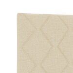 vidaXL Tête de lit Design à blocs en diamant Crème 160 cm Tissu