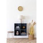 Etagère murale en bois peint gris foncé 69 x 30 x 69 cm