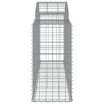 vidaXL Paniers à gabions arqués 13 Pièces 200x50x80/100 cm Fer galvanisé