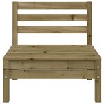 vidaXL Canapés de jardin sans accoudoirs 2 Pièces bois pin imprégné