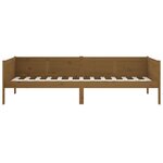vidaXL Lit de jour Marron miel Bois de pin massif 90x190 cm