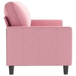 vidaXL Canapé à 3 places Rose 180 cm Velours