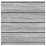 vidaXL Buffet sonoma gris 100x35x99 cm bois d'ingénierie