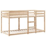 vidaXL Lit superposé avec toit 80x200 cm bois de pin massif
