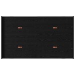 vidaXL Cadre de lit avec rangement avec tiroir Chêne noir 120 x 200 cm