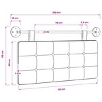 vidaXL Tête de lit suspendue Crème Simili cuir