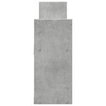 vidaXL Armoire murale 100x18x40 cm gris béton bois d'ingénierie
