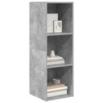 vidaXL Meuble TV mural Gris béton 37x37x107 cm Bois d’ingénierie