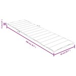 vidaXL Coussin de chaise longue anthracite mélangé 200x50x4 cm tissu