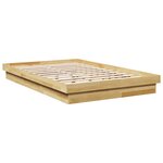 vidaXL Cadre de lit sans matelas 120x200 cm bois massif de chêne
