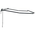 vidaXL Cadre d'auvent Anthracite 3 5 x 2 m Métal