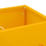 vidaXL Porte-parapluies Jaune moutarde Métal Standard