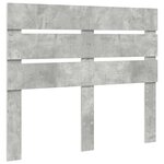 vidaXL Cadre de lit avec tête de lit Béton 120 x 190 cm Pin massif
