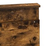 vidaXL Tête de lit Chêne fumé 160 cm Bois d'ingénierie