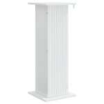vidaXL Support de Plante Blanc brillant 30 5 x 30 x 80 5 cm