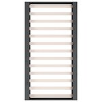 vidaXL Cadre de lit sans matelas gris 75x190 cm bois massif