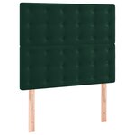vidaXL Cadre de lit sans matelas vert foncé 80x200 cm velours