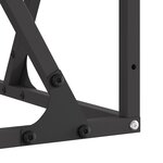 brasero vidaXL carré noir 80x80x40 cm en acier