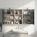 vidaXL Ensemble de Meubles de Salle de Bain 3 Pièces 110 x 10 5 x 60 5 cm