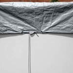 Bestway Couverture de piscine Ø4 57 m Rond Polyester Gris