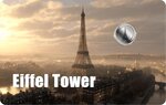 Pièce de monnaie en Palladium 12 Dollars g 0.031 (1/1000 oz) Millésime 2026 World Famous Landmarks EIFFEL TOWER (PRÉCOMMANDE)