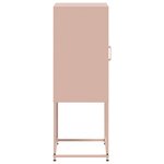 vidaXL Buffet haut rose 36x39x107 cm acier