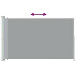 vidaXL Auvent latéral rétractable de patio 180x300 cm Gris