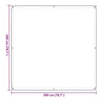 vidaXL Couverture pour plantes Transparent 2 x 2 m PE