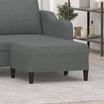 vidaXL Repose-pied Gris foncé 70x55x41 cm Tissu
