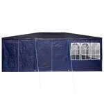 vidaXL Tente de fête Bleu  Blanc 600 x 400 x 266 cm Polyester  Acier