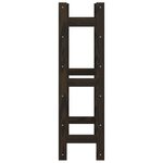 vidaXL Casier à bouteilles pour 30 bouteilles noir bois pin solide