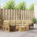 vidaXL Ensemble de canapés d'extérieur 7 pc
