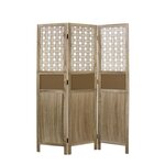 Paravent 3 pans en bois clair