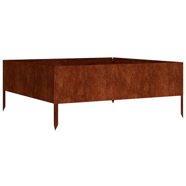 vidaXL Lit surélevé de jardin 100x100x41 cm acier corten