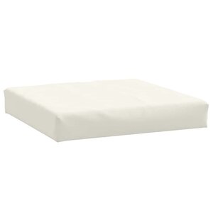 vidaXL Coussin de palette crème mélangé 60x60x9 5 cm tissu