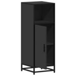 vidaXL Armoire de salle de bain noir 35x37 5x100 cm bois d'ingénierie