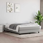 vidaXL Matelas de lit à ressorts ensachés fermeté moyenne Gris clair 140x190x20 cm