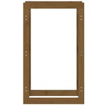 vidaXL Support de bois de chauffage Marron miel 60x25x100 cm Bois pin