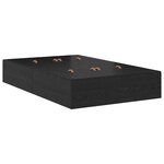 vidaXL Cadre de lit avec rangement Chêne noir 120 cm Bois d'ingénierie