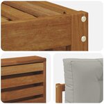 vidaXL Ensemble de canapés d'extérieur 8 pc Gris Naturel et Clair