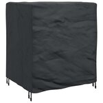 vidaXL Housse pour meubles Uni Noir 116 x 100 x 120 cm 600D