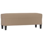 Banc banquette cappuccino 100 x 35 x 41 cm synthétique 02_0010480