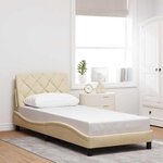 vidaXL Cadre de lit sans matelas crème 80x200 cm tissu