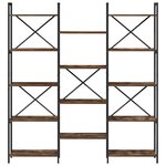 vidaXL Étagère Chêne Sonoma 156 x 25 x 167 cm Bois d'ingénierie