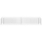 vidaXL Lit surélevé à gabion Acier galvanisé 180x30x30 cm
