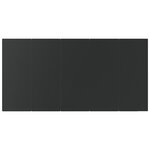 vidaXL Ensemble de 7 pièces jardin en poly rotin noir
